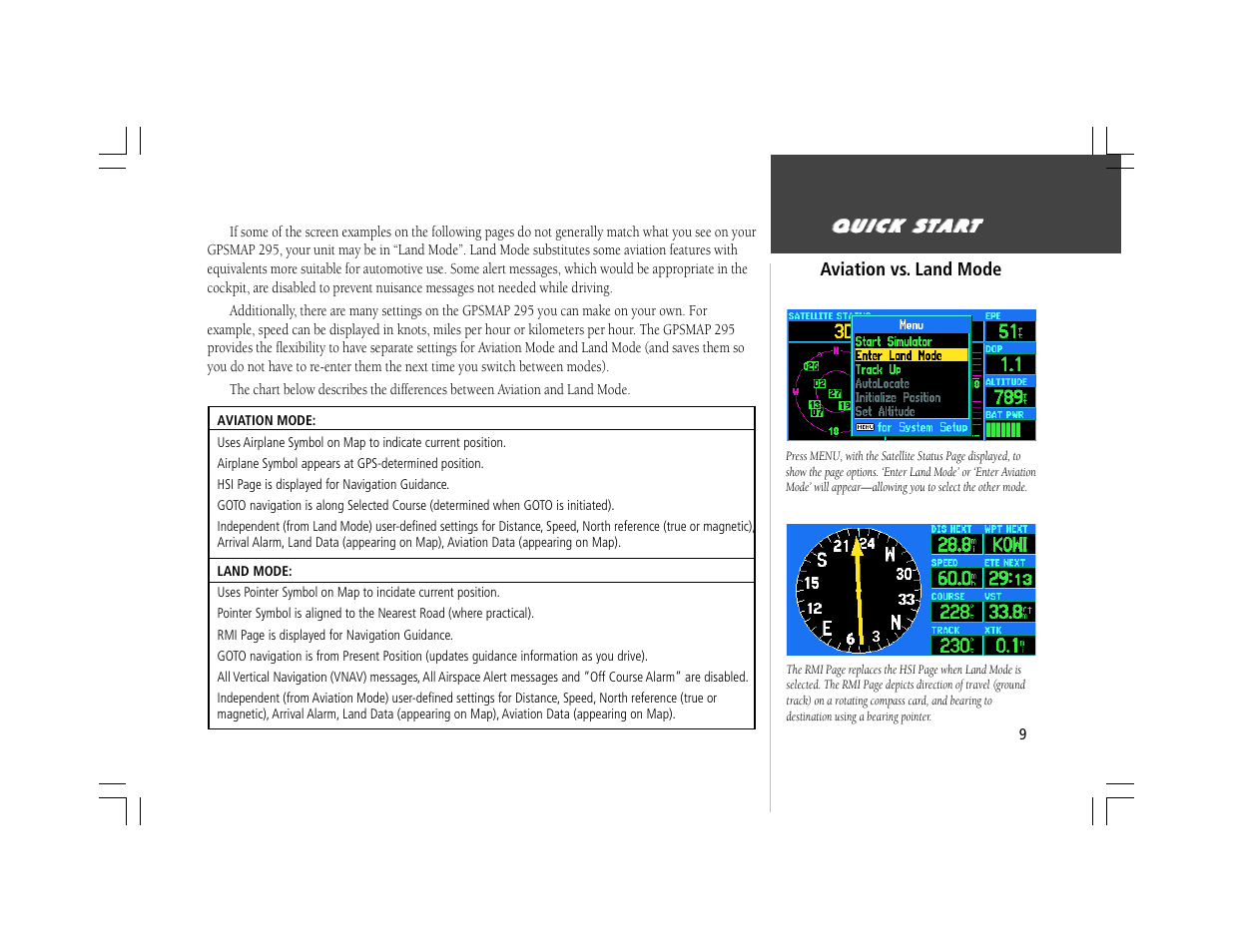 Garmin GPSMAP 295 User Manual | Page 9 / 16