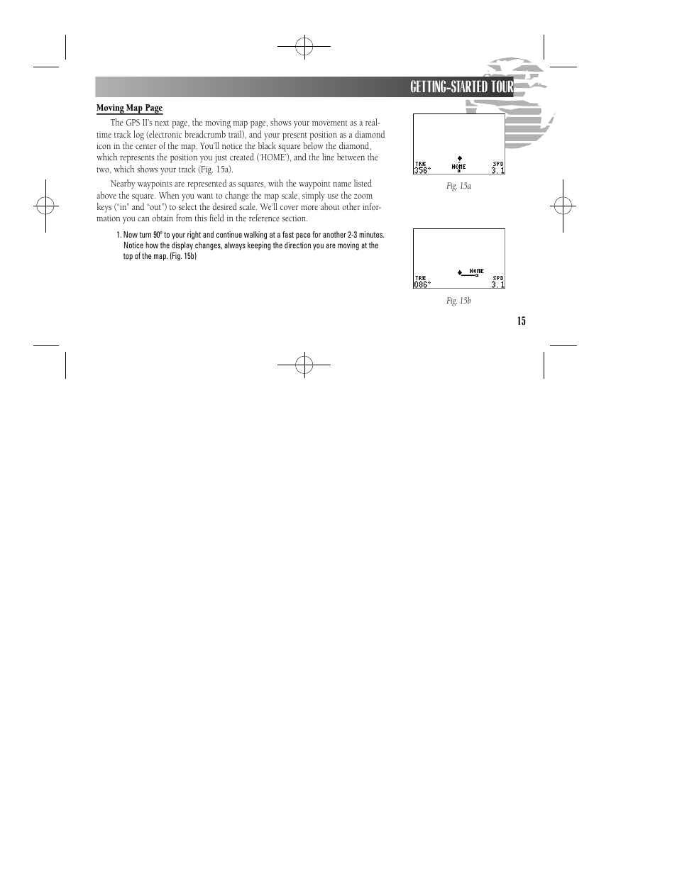 Getting-started tour | Garmin GPS II User Manual | Page 21 / 108