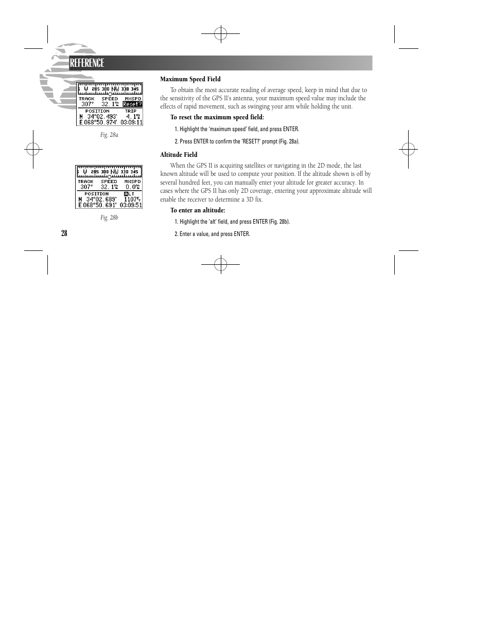 Reference | Garmin GPS II User Manual | Page 34 / 108