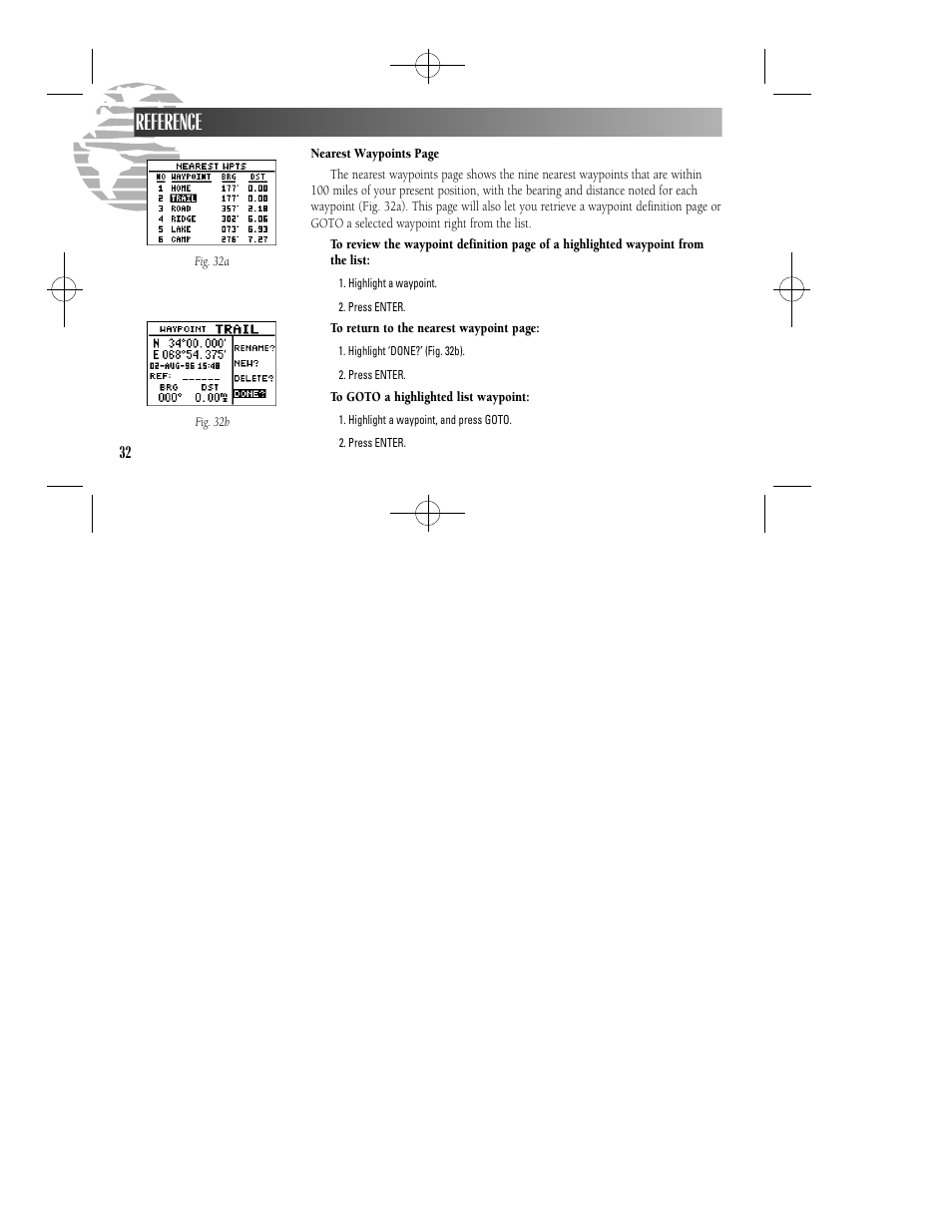 Reference | Garmin GPS II User Manual | Page 38 / 108