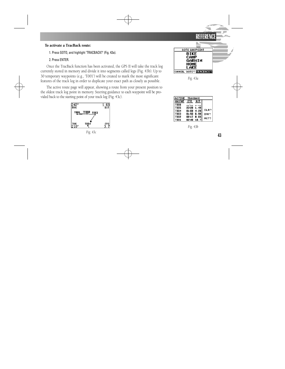 Reference | Garmin GPS II User Manual | Page 49 / 108