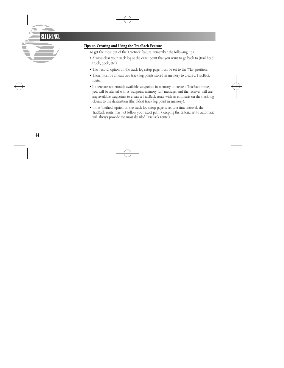 Reference | Garmin GPS II User Manual | Page 50 / 108