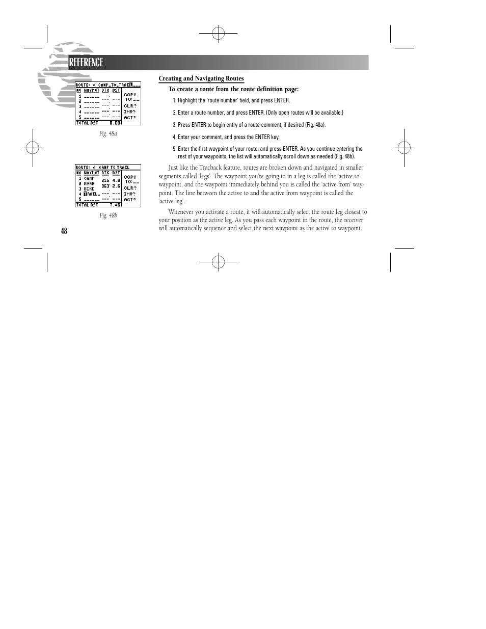 Reference | Garmin GPS II User Manual | Page 54 / 108