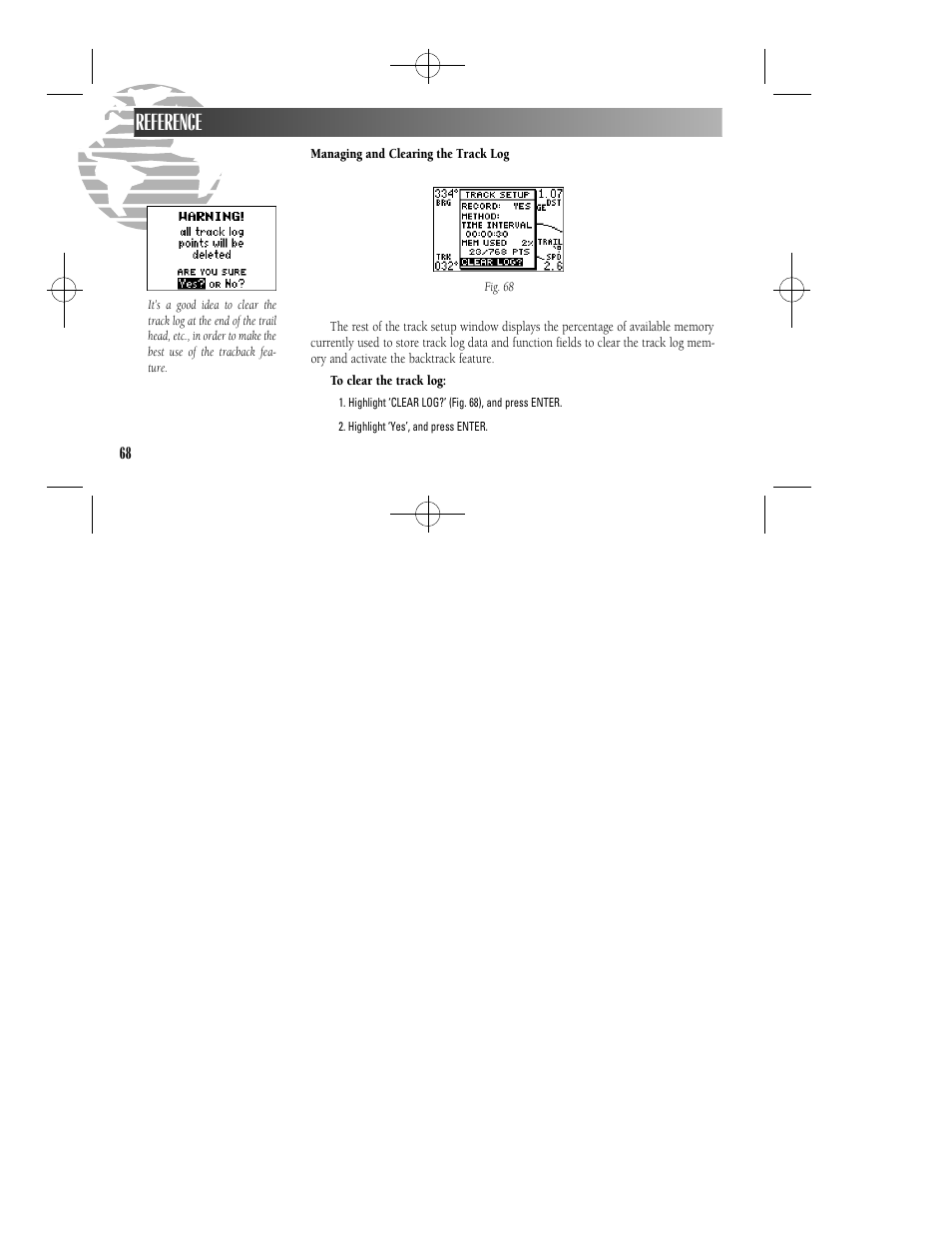 Reference | Garmin GPS II User Manual | Page 74 / 108