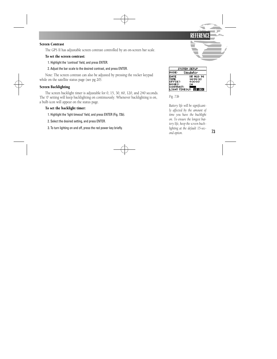 Reference | Garmin GPS II User Manual | Page 79 / 108