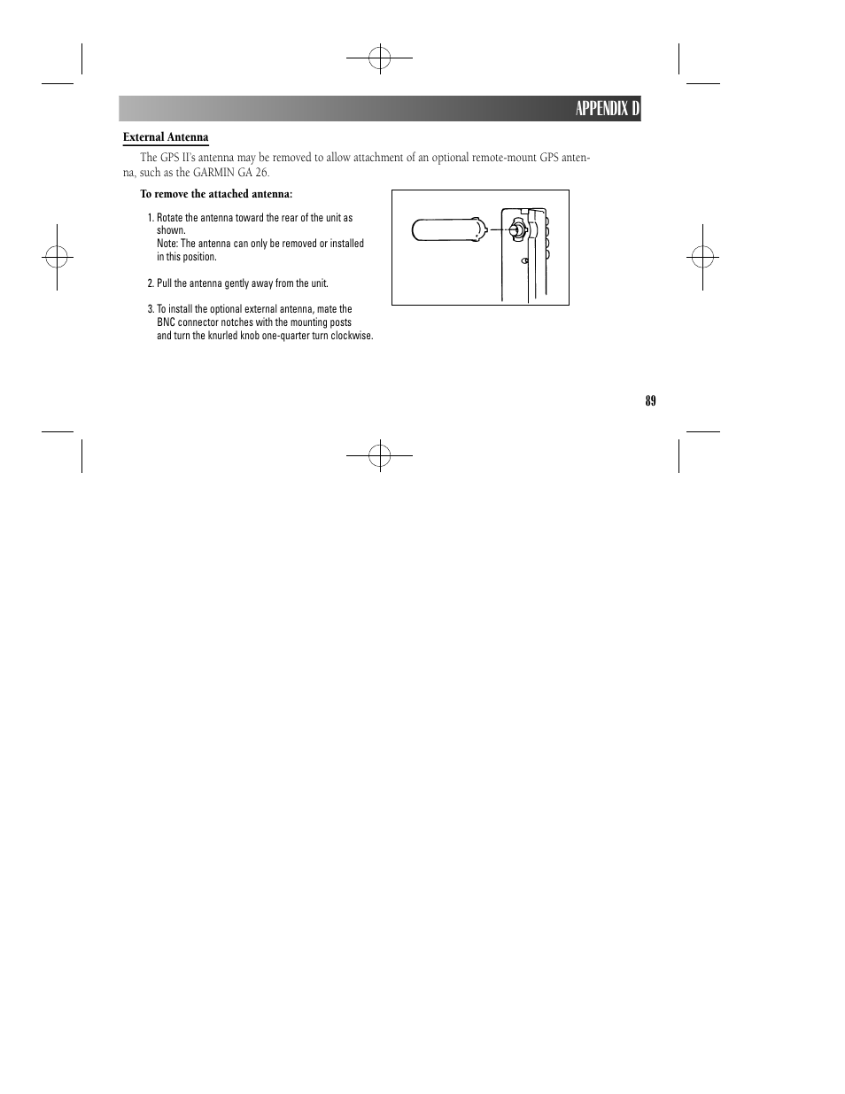 Appendix d | Garmin GPS II User Manual | Page 95 / 108