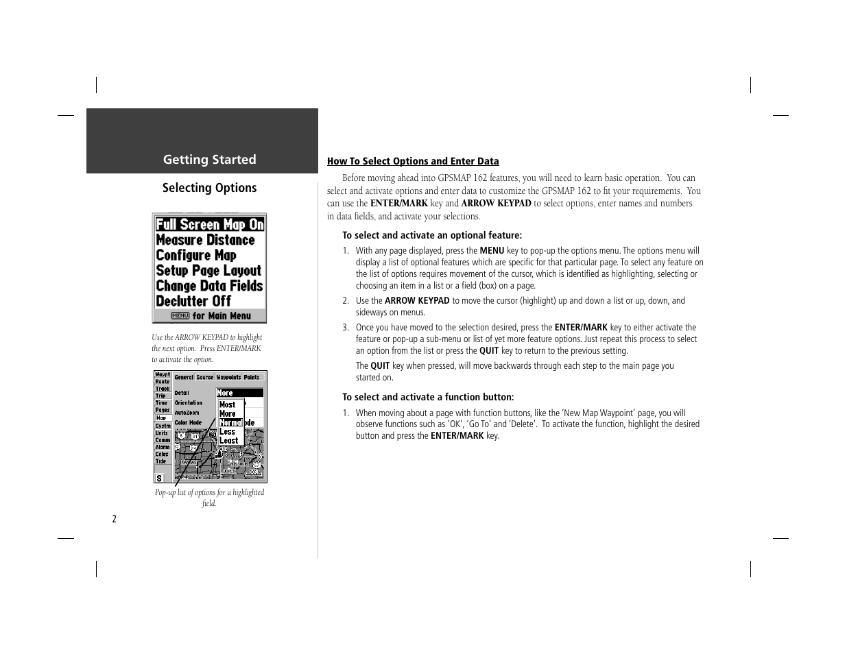 Garmin GPSMAP 162 User Manual | Page 11 / 99
