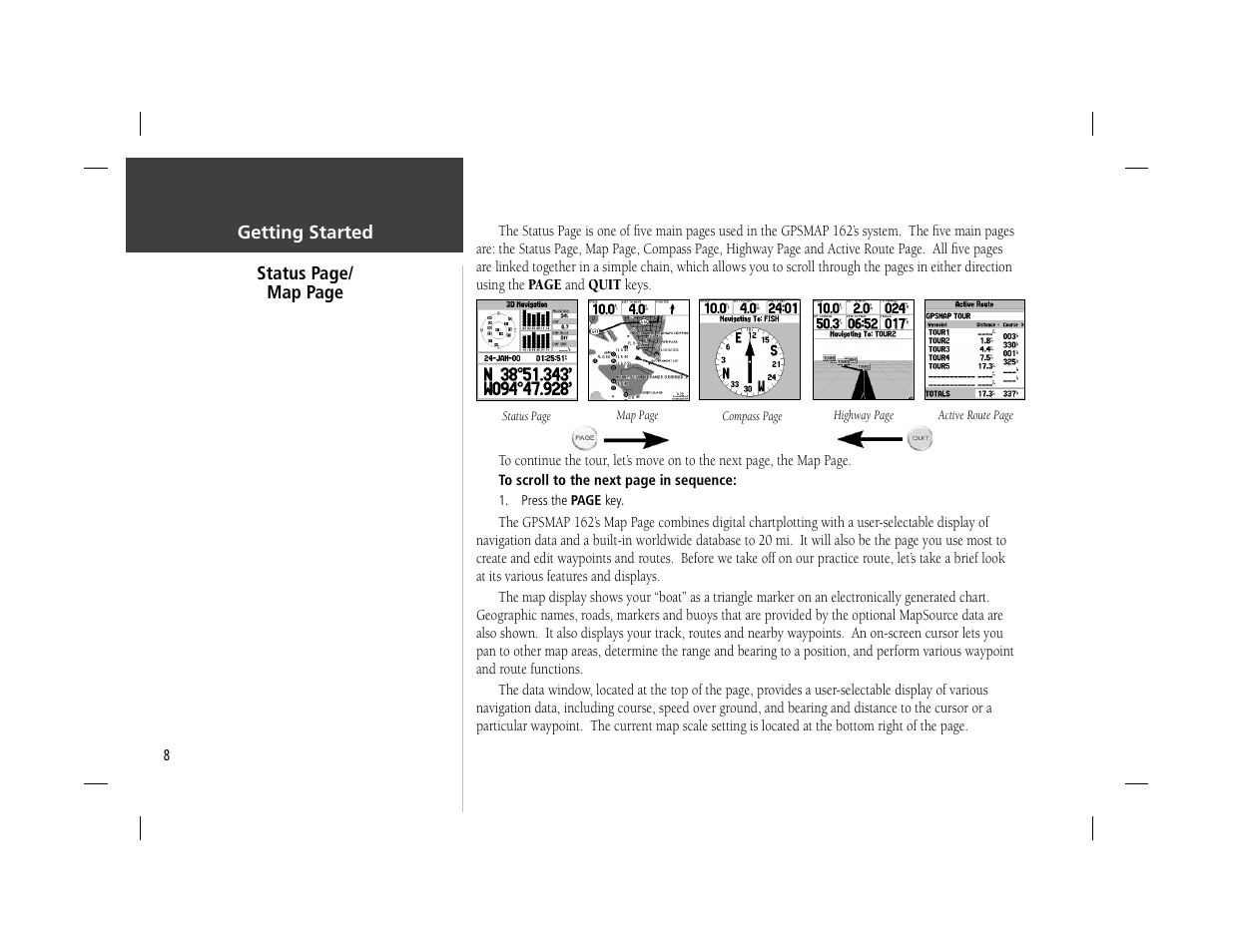 Garmin GPSMAP 162 User Manual | Page 17 / 99