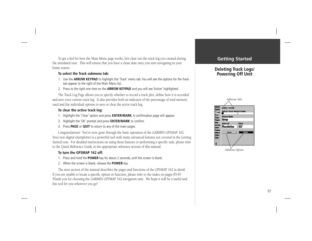 Garmin GPSMAP 162 User Manual | Page 26 / 99