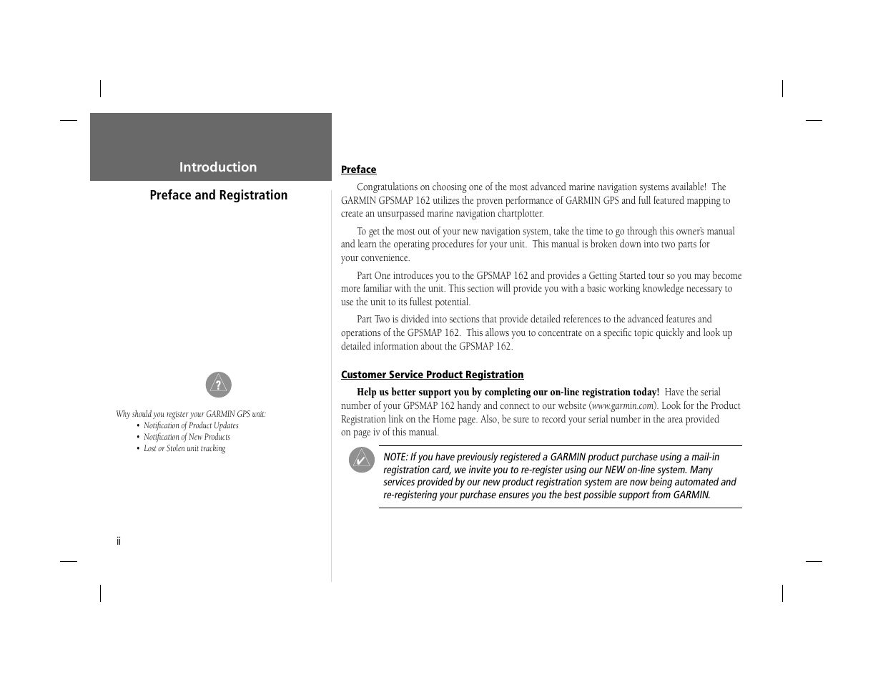 Garmin GPSMAP 162 User Manual | Page 3 / 99