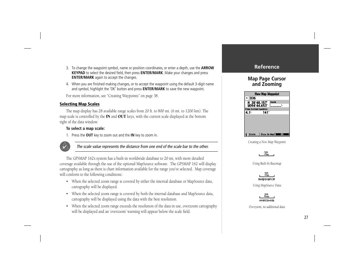 Garmin GPSMAP 162 User Manual | Page 36 / 99