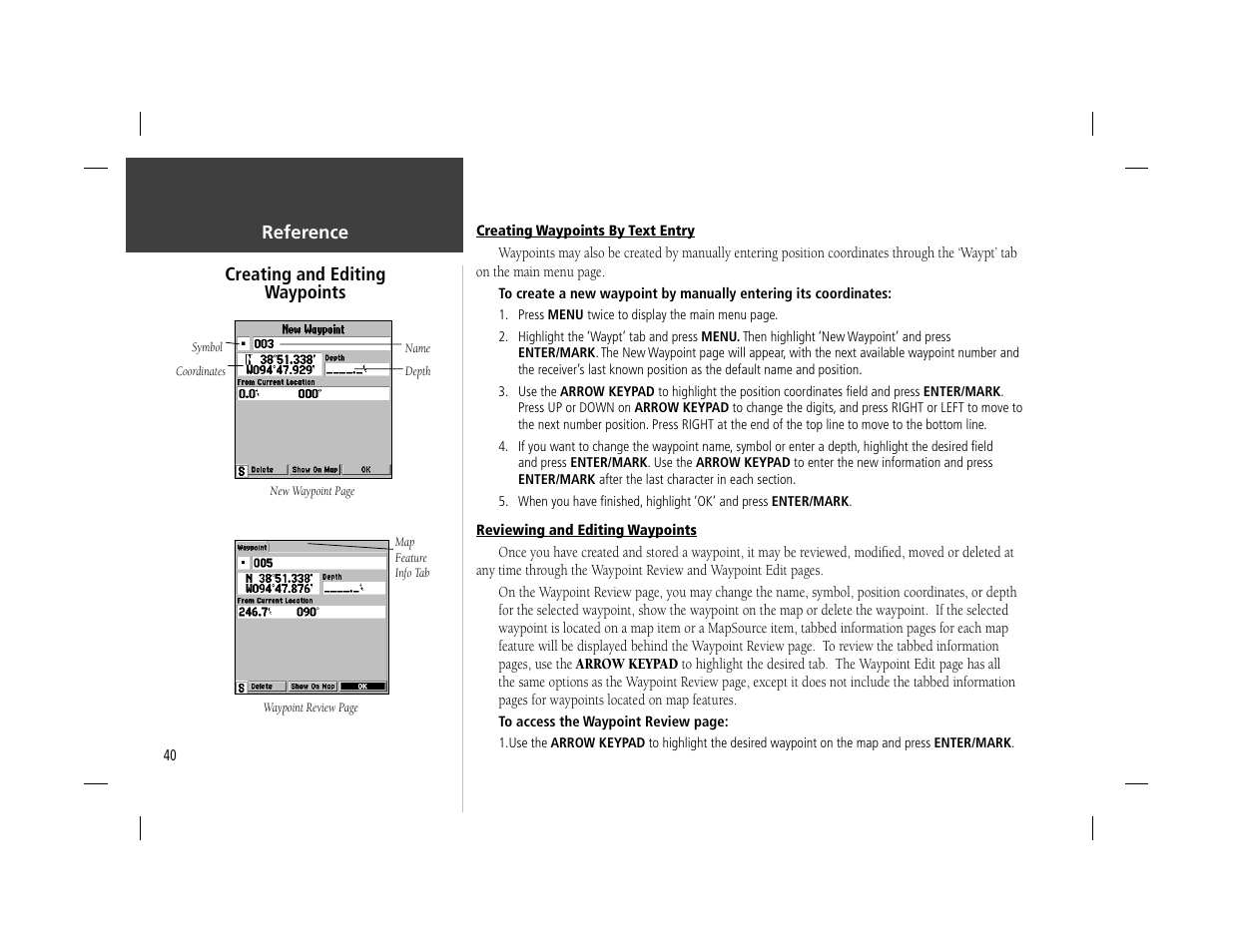 Garmin GPSMAP 162 User Manual | Page 49 / 99