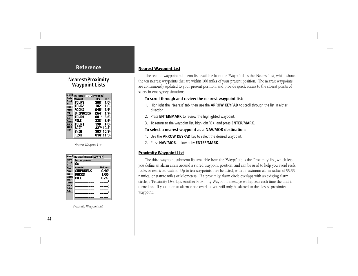 Garmin GPSMAP 162 User Manual | Page 53 / 99