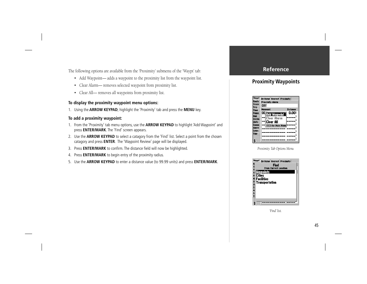 Garmin GPSMAP 162 User Manual | Page 54 / 99