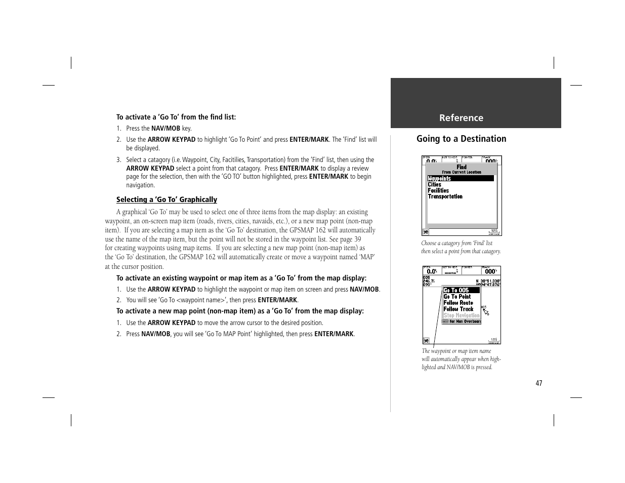 Garmin GPSMAP 162 User Manual | Page 56 / 99