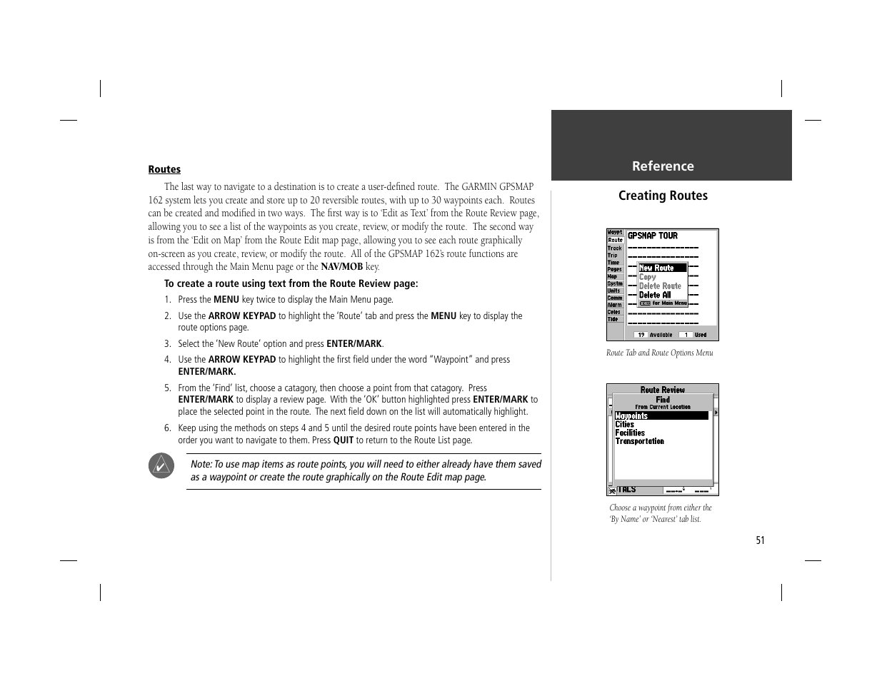 Garmin GPSMAP 162 User Manual | Page 60 / 99