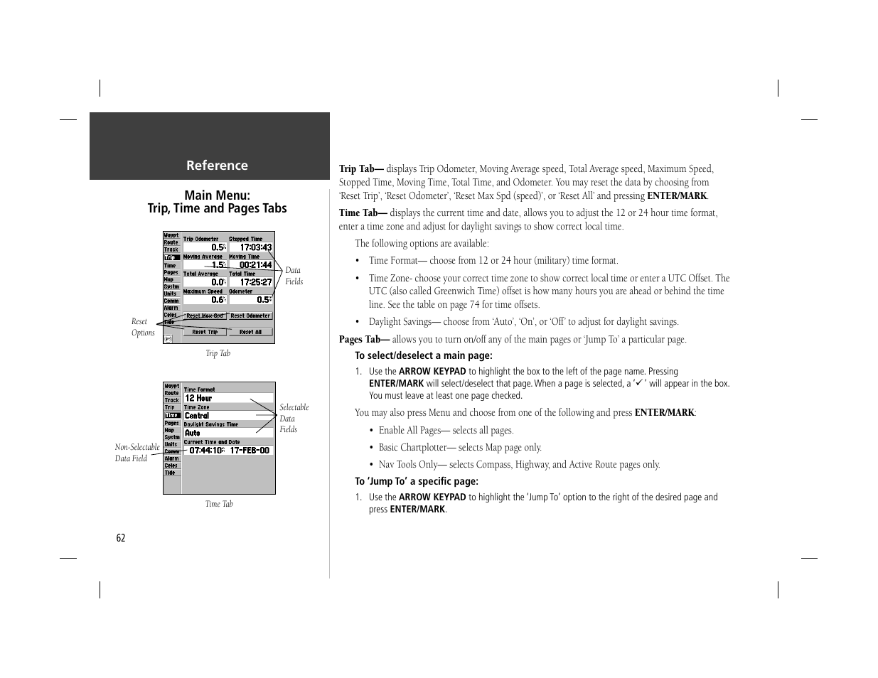 Garmin GPSMAP 162 User Manual | Page 71 / 99