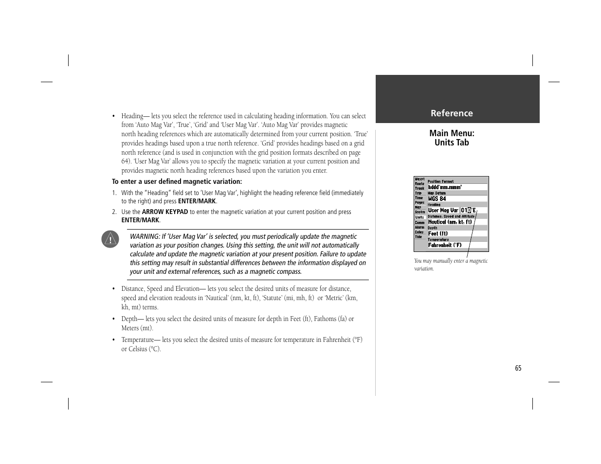 Garmin GPSMAP 162 User Manual | Page 74 / 99