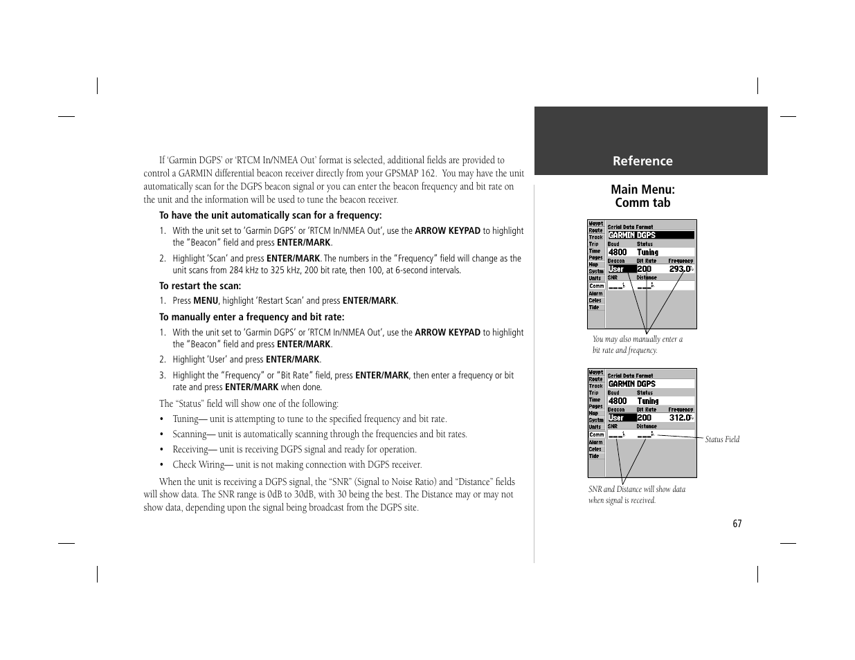 Garmin GPSMAP 162 User Manual | Page 76 / 99