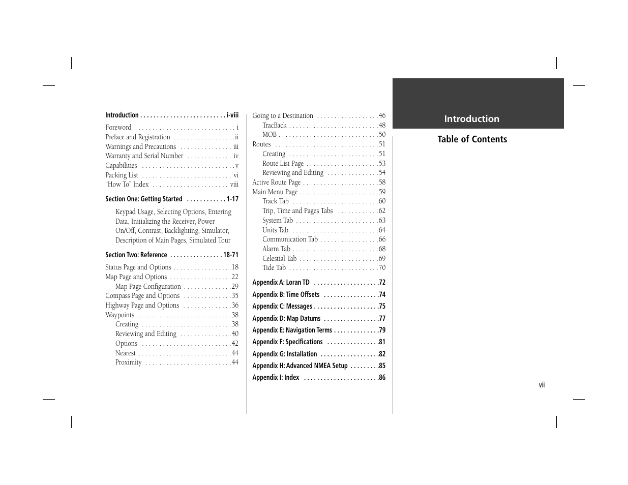 Garmin GPSMAP 162 User Manual | Page 8 / 99
