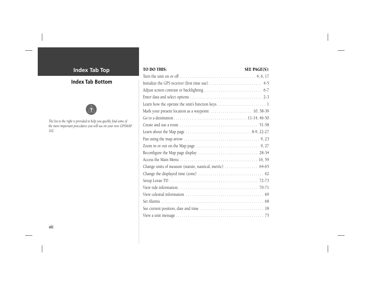 Garmin GPSMAP 162 User Manual | Page 9 / 99