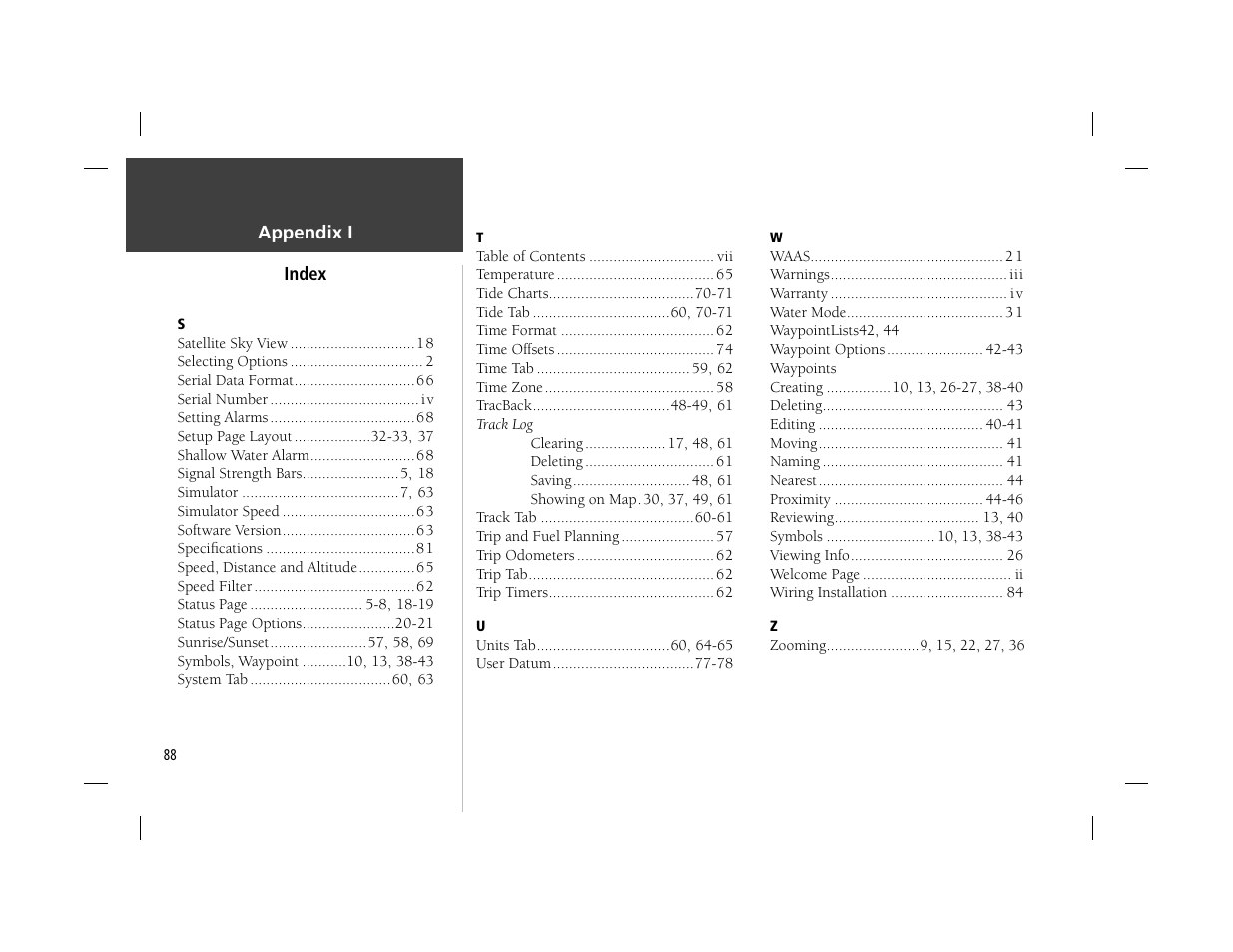 Garmin GPSMAP 162 User Manual | Page 97 / 99