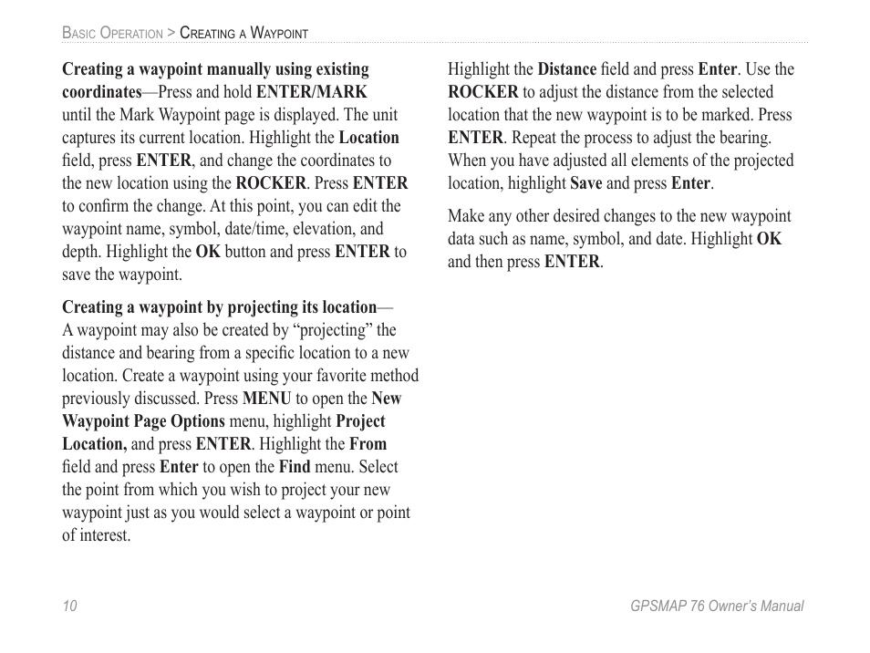 Garmin GPSMAP 76 User Manual | Page 16 / 86