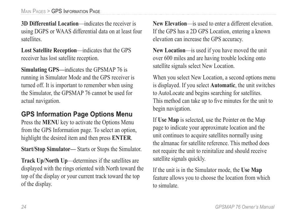 Garmin GPSMAP 76 User Manual | Page 30 / 86