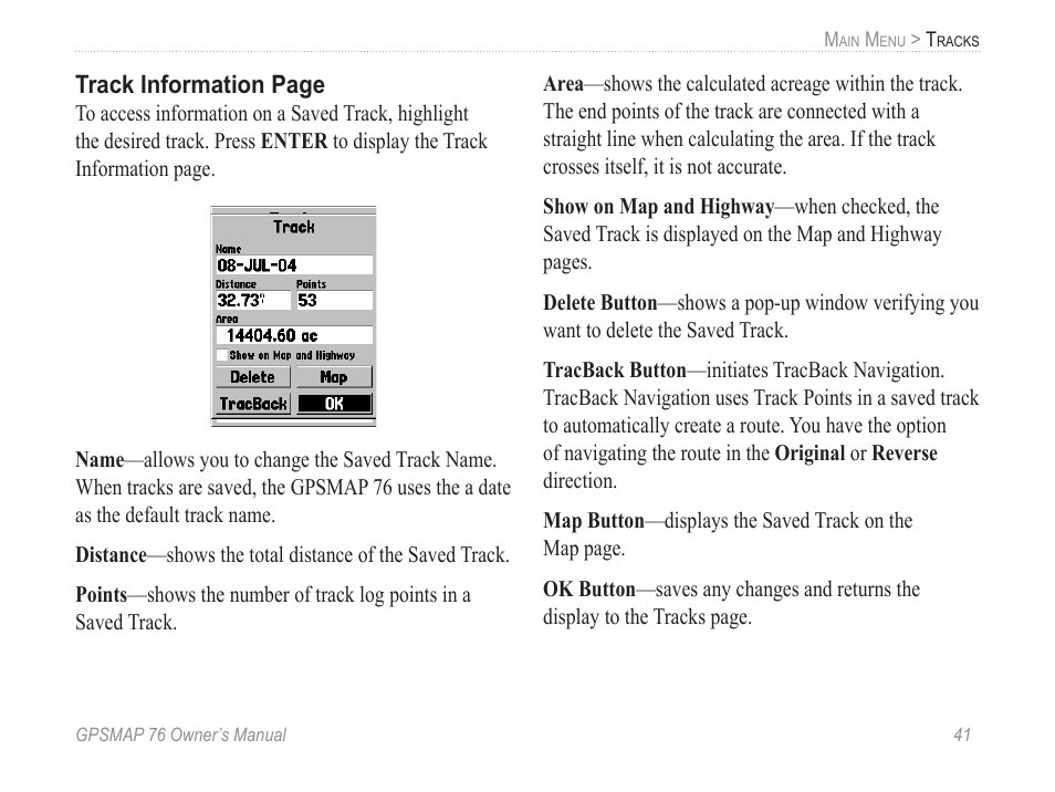 Garmin GPSMAP 76 User Manual | Page 47 / 86