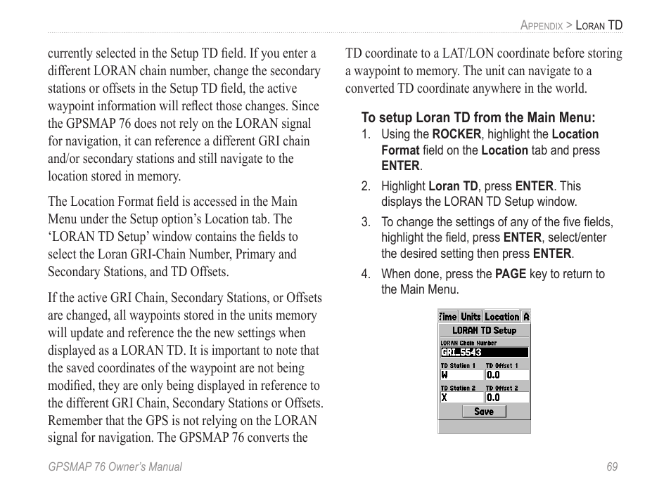 Garmin GPSMAP 76 User Manual | Page 75 / 86