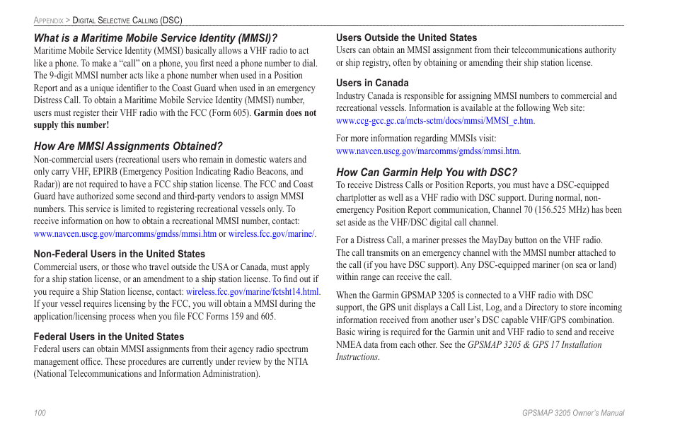 Garmin GPSMAP 3205 User Manual | Page 108 / 126