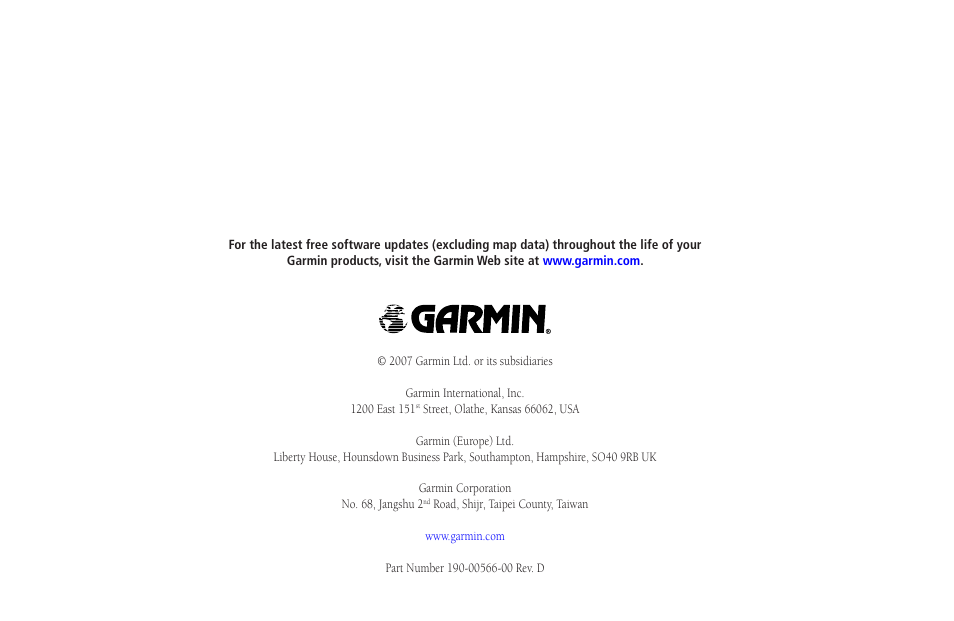 Garmin GPSMAP 3205 User Manual | Page 126 / 126