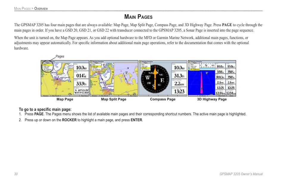 Garmin GPSMAP 3205 User Manual | Page 38 / 126