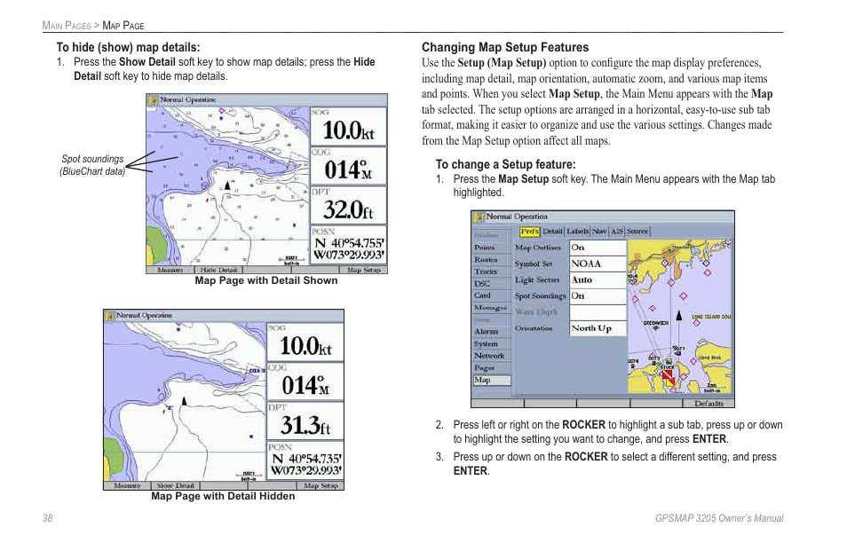 Garmin GPSMAP 3205 User Manual | Page 46 / 126