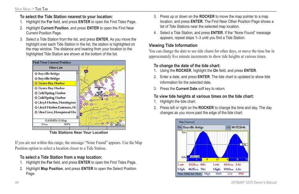 Garmin GPSMAP 3205 User Manual | Page 52 / 126