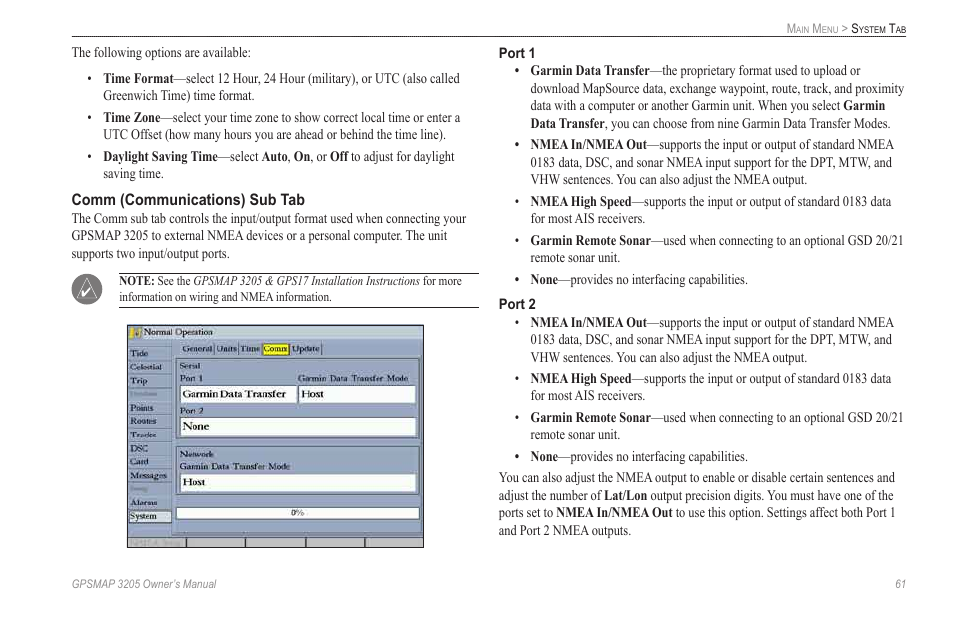 Garmin GPSMAP 3205 User Manual | Page 69 / 126