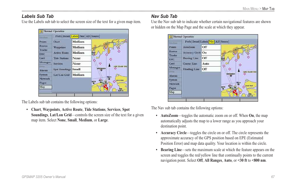 Garmin GPSMAP 3205 User Manual | Page 75 / 126