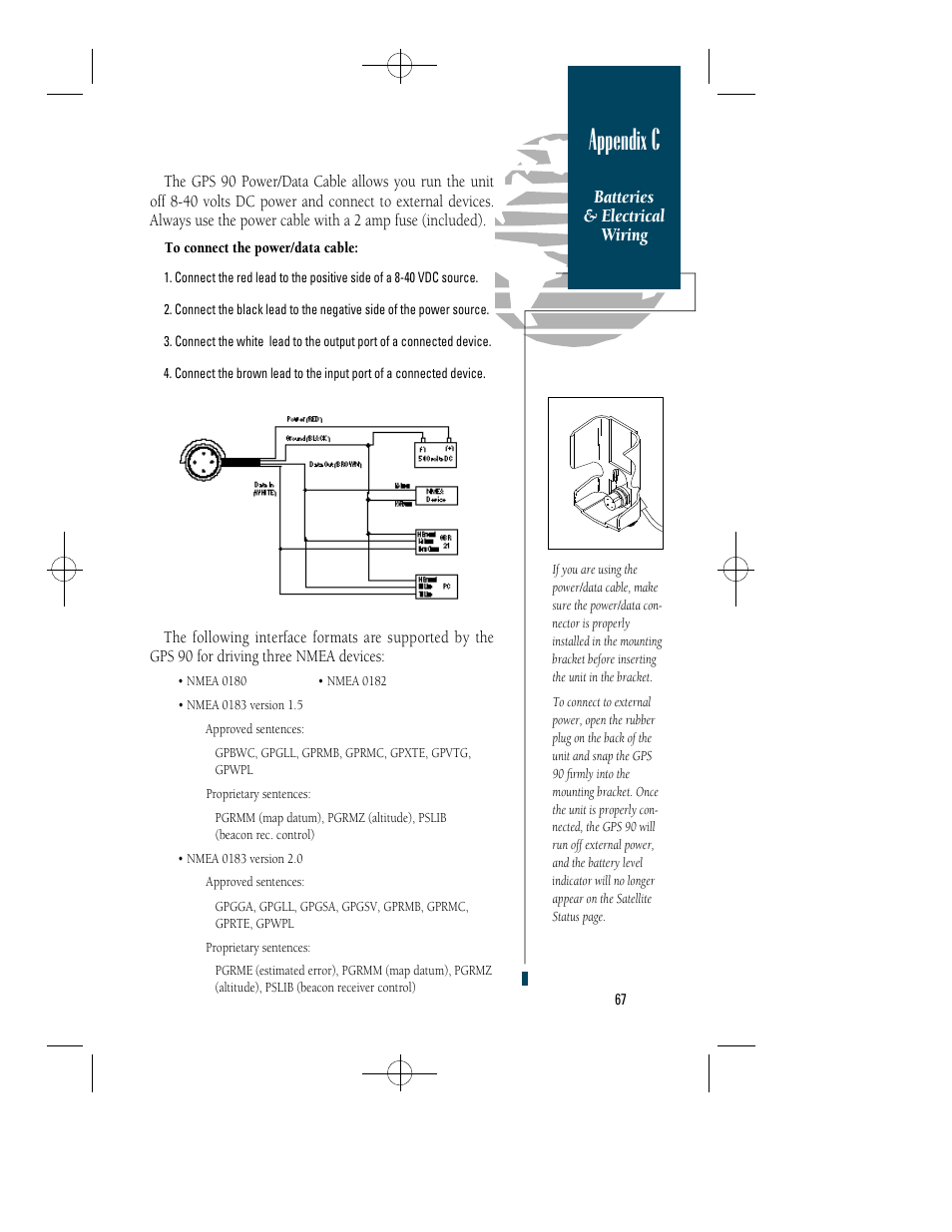 Appendix c | Garmin GPS 90 User Manual | Page 75 / 92