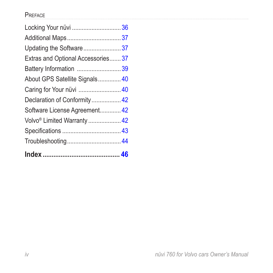 Garmin nuvi 760 for Volvo cars User Manual | Page 6 / 56