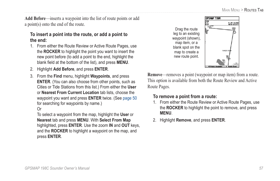 Garmin GPSMAP 198C Sounder User Manual | Page 63 / 126