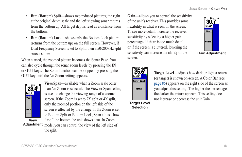 Garmin GPSMAP 198C Sounder User Manual | Page 87 / 126