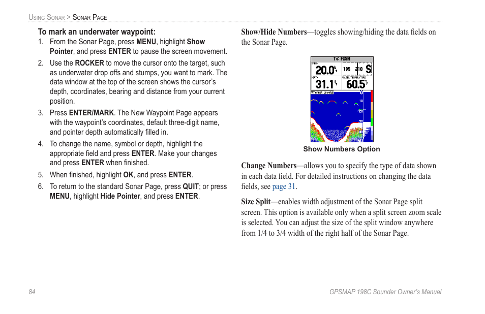 Garmin GPSMAP 198C Sounder User Manual | Page 90 / 126