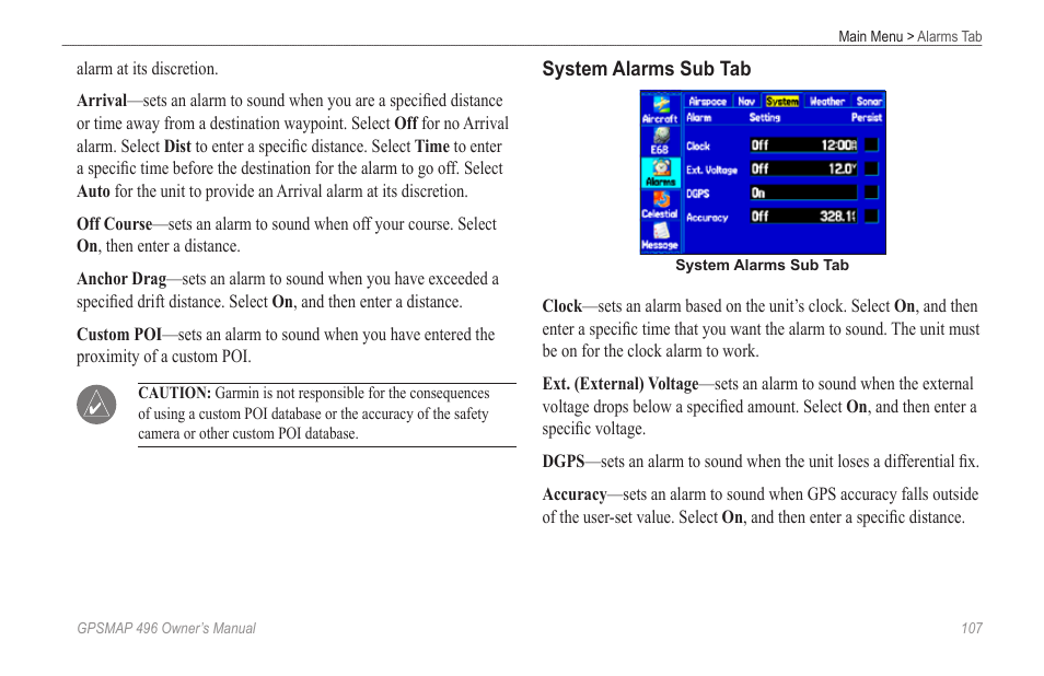 Garmin GPSMAP 496 User Manual | Page 115 / 194