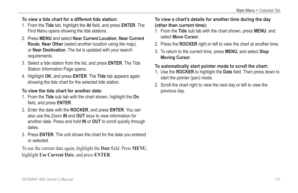 Garmin GPSMAP 496 User Manual | Page 119 / 194