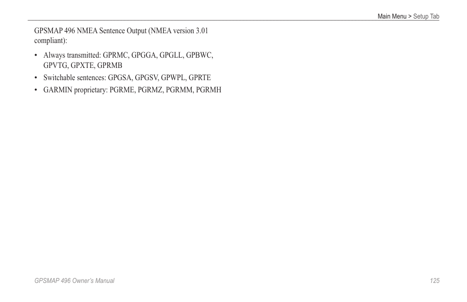 Garmin GPSMAP 496 User Manual | Page 133 / 194