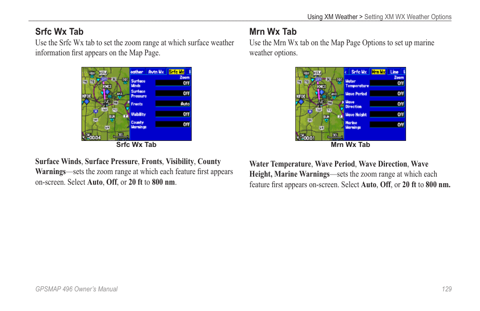 Garmin GPSMAP 496 User Manual | Page 137 / 194