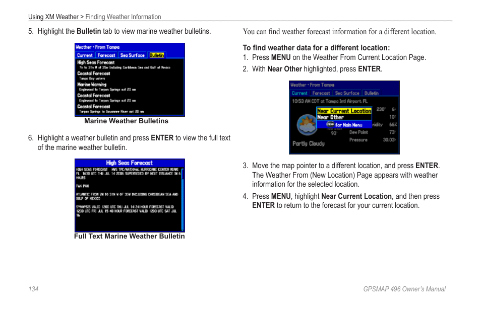 Garmin GPSMAP 496 User Manual | Page 142 / 194
