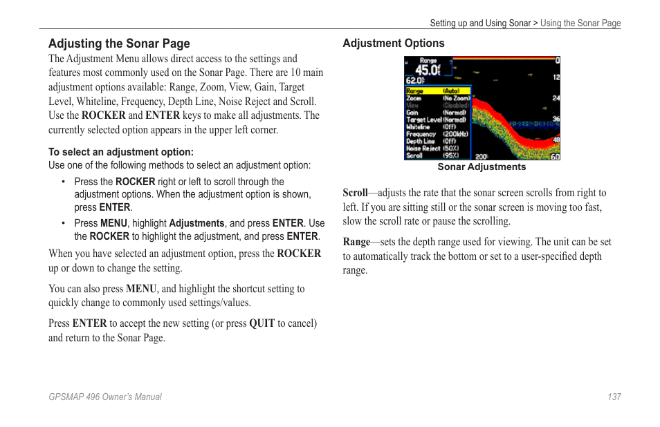 Garmin GPSMAP 496 User Manual | Page 145 / 194