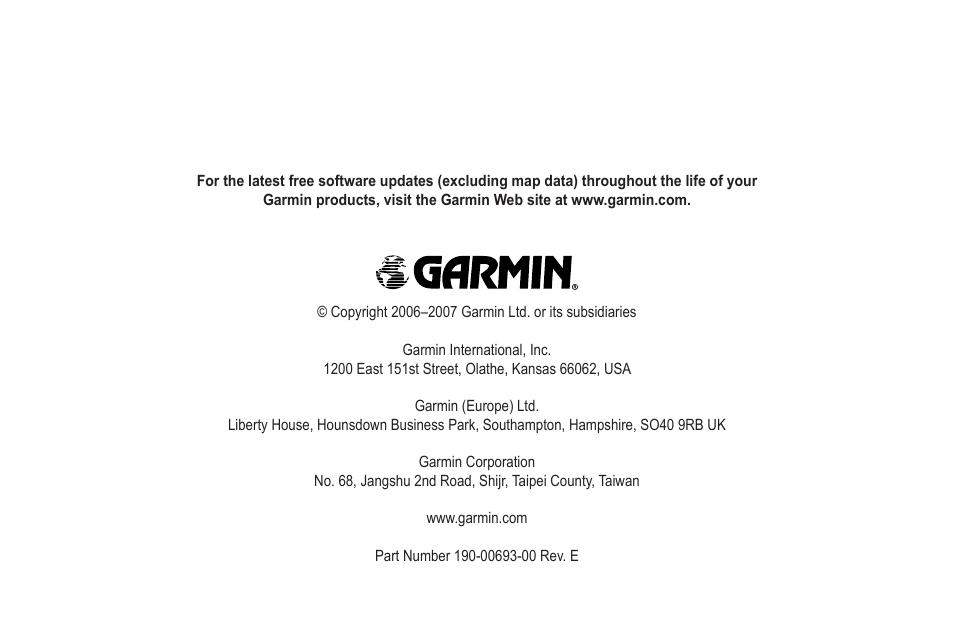 Garmin GPSMAP 496 User Manual | Page 194 / 194