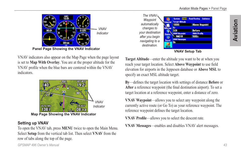Aviation | Garmin GPSMAP 496 User Manual | Page 51 / 194